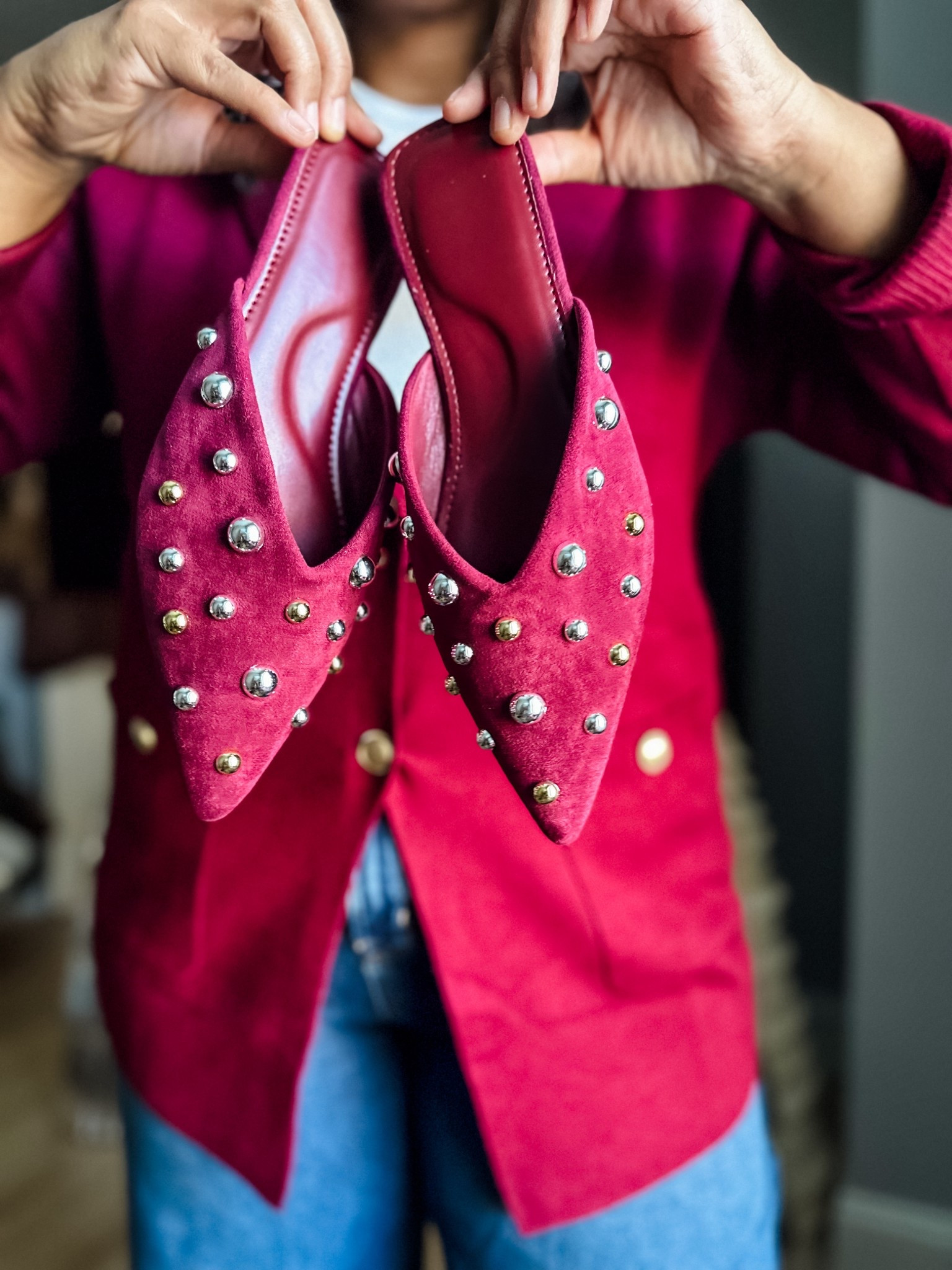 The most festive fun studded shoes from Amazon. True to size ♥️

#LTKFindsUnder50 #LTKHoliday #LTKPlusSize