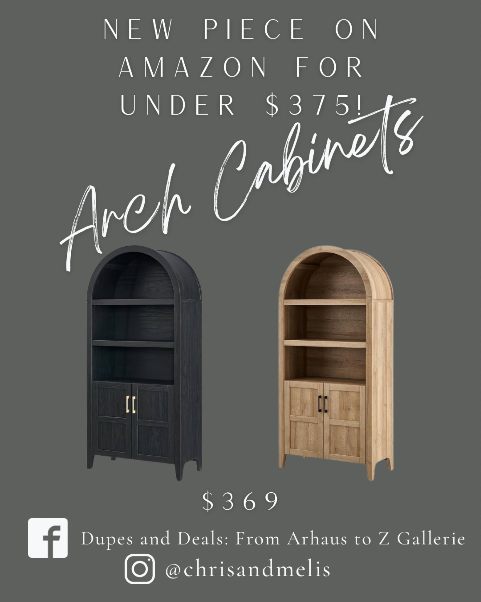 New release on Amazon- black and natural arched display cabinets for under $375!


#LTKsalealert #LTKhome