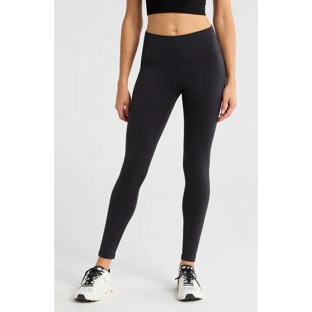 Zella High Waist Fleece Lined Leggings in Black at Nordstrom Rack, Size Large | Nordstrom Rack