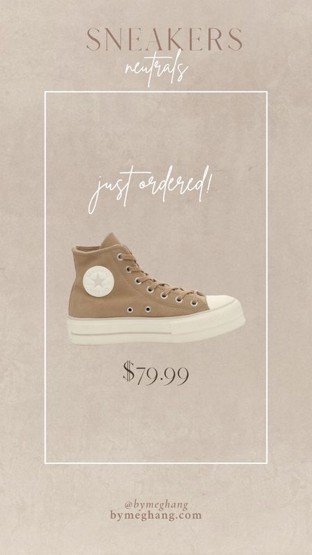 How cute are these neutral converse platforms?! These are sure to sell out so grab while you can! Makes a great gift for the neutral lover in your life! Cute shoes, cute sneakers 

#LTKunder100 #LTKstyletip #LTKshoecrush