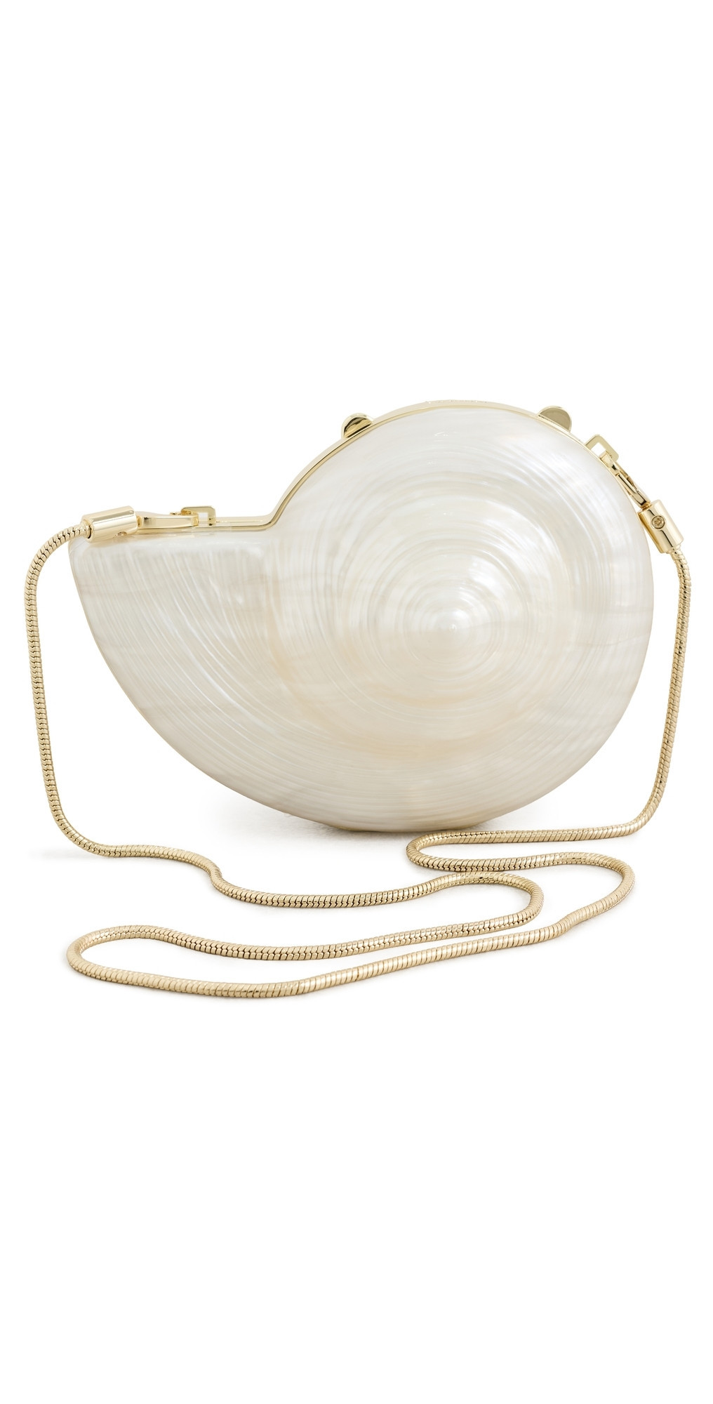 SIMKHAI Marion Acrylic Shell Clutch Pearl One Size | Shopbop