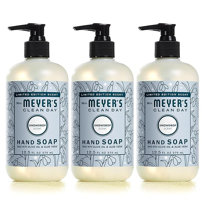 MRS. MEYER'S CLEAN DAY Liquid Hand Soap, Snow Drop, 12.5 OZ | Amazon (US)
