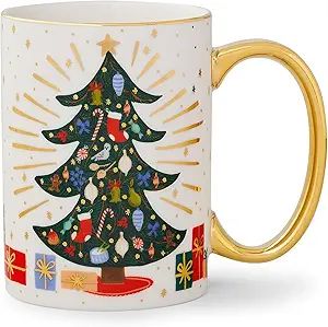 RIFLE PAPER CO. Holiday Tree Porcelain Mug for Festive Occasions and Gatherings with Holiday-Them... | Amazon (US)