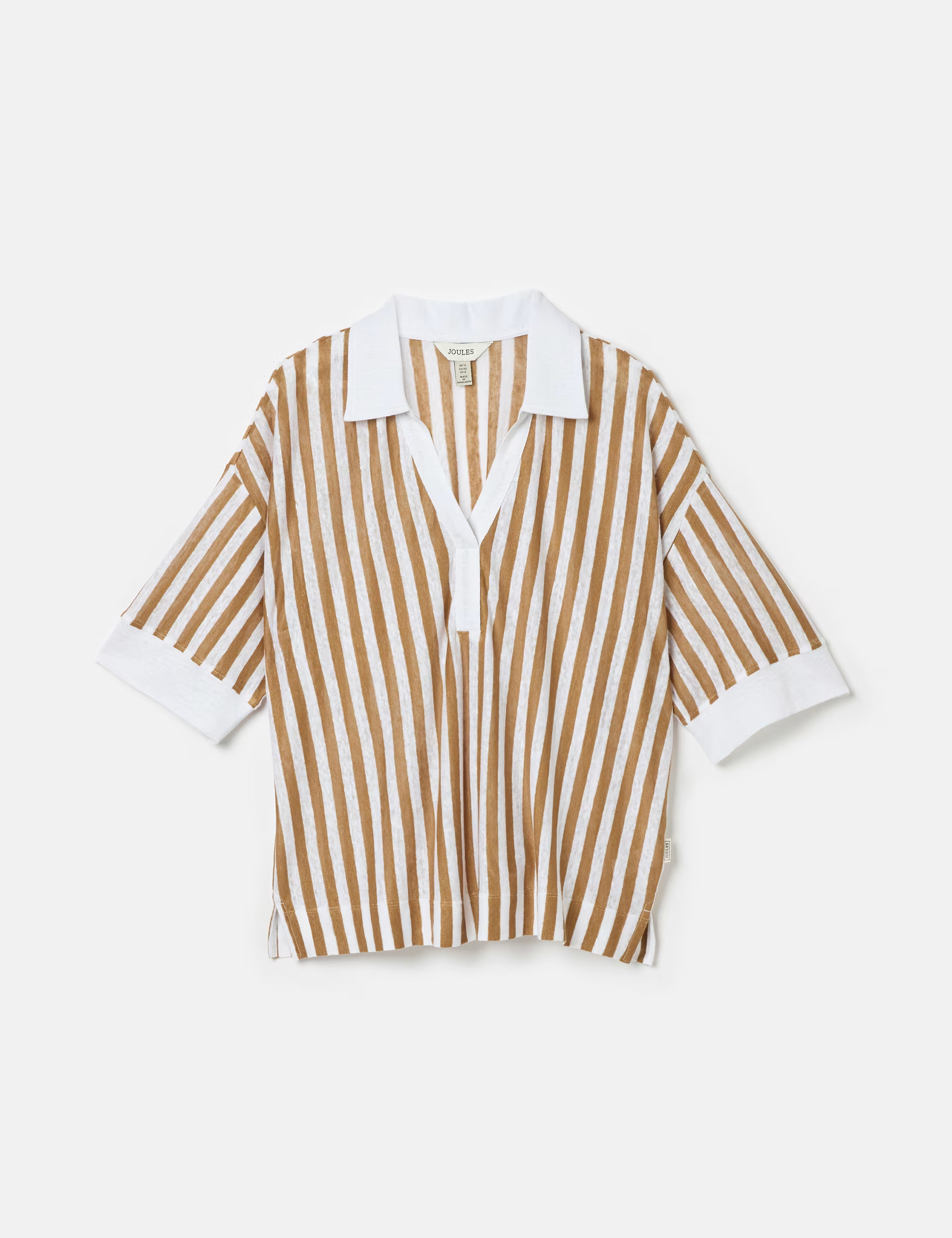 Pure Linen Striped Polo Shirt | Marks & Spencer (UK)