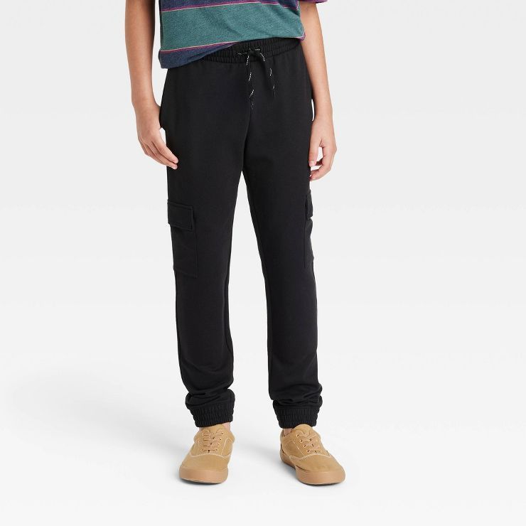 Boys' French Terry Pull-On Cargo Jogger Pants - art class™ | Target