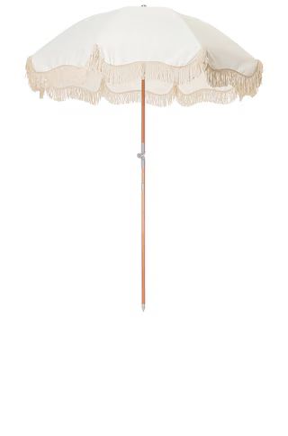 business & pleasure co. Premium Beach Umbrella in Antique White | FWRD | FWRD 