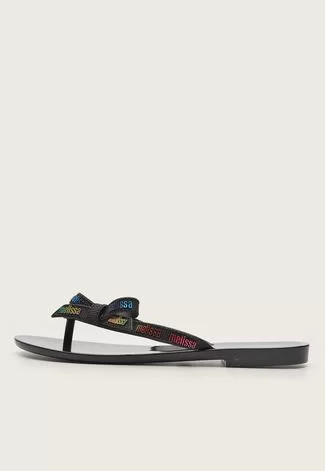 Rasteira Melissa Laço Preta | Dafiti (BR)