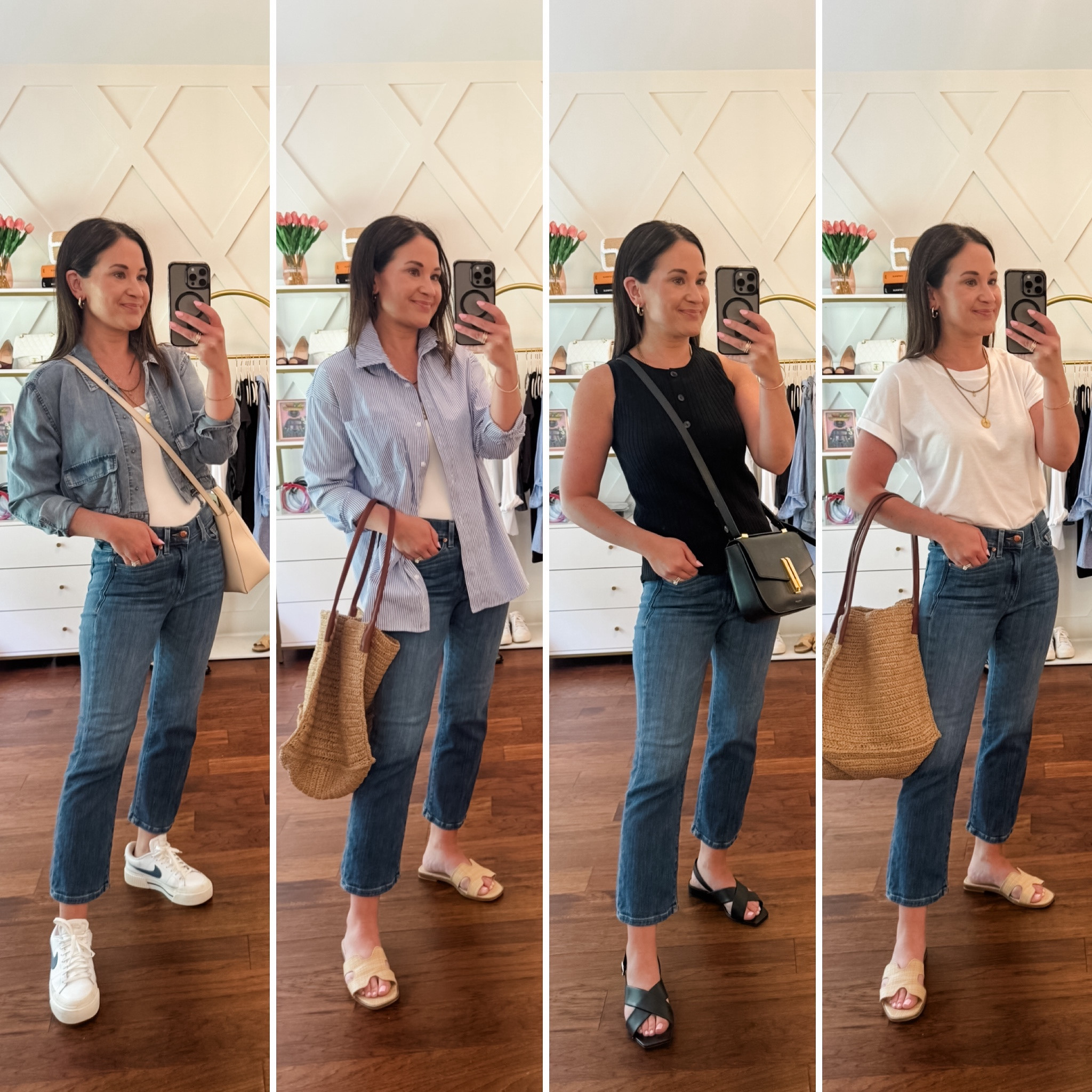 Ayr cropped jeans stilled 4 ways from
Our summer capsule 

#LTKOver40 #LTKSeasonal #LTKStyleTip