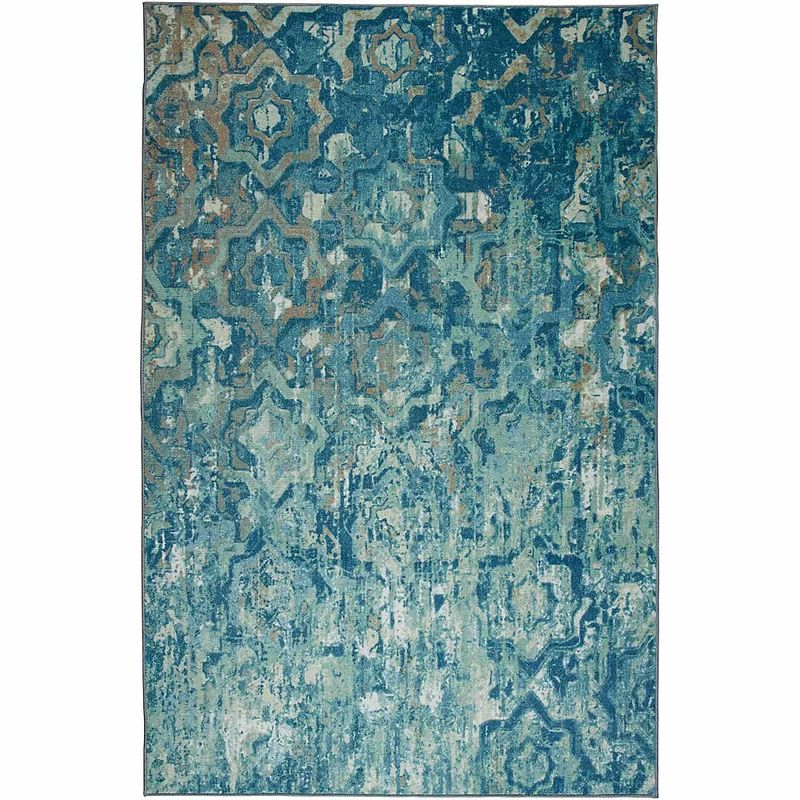 Sproul Abstract Tufted Teal Area Rug | Wayfair North America
