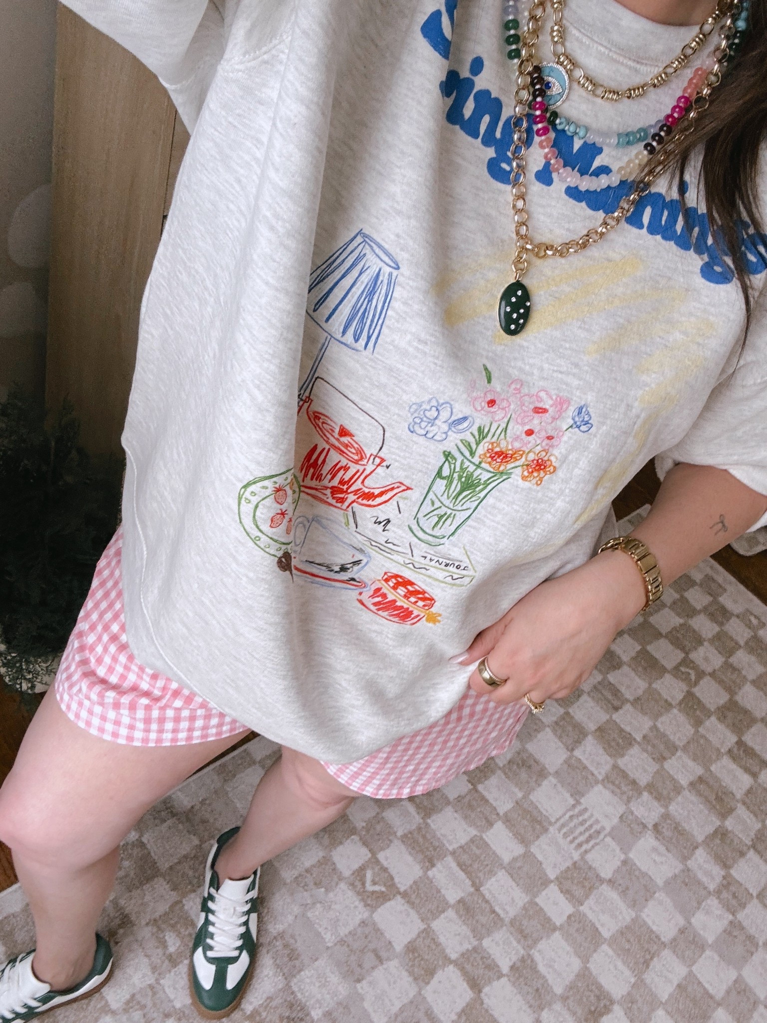 love love love this casual spring outfit styling boxer shorts & an oversized crewneck.. 

#LTKStyleTip #LTKMidsize #LTKSeasonal