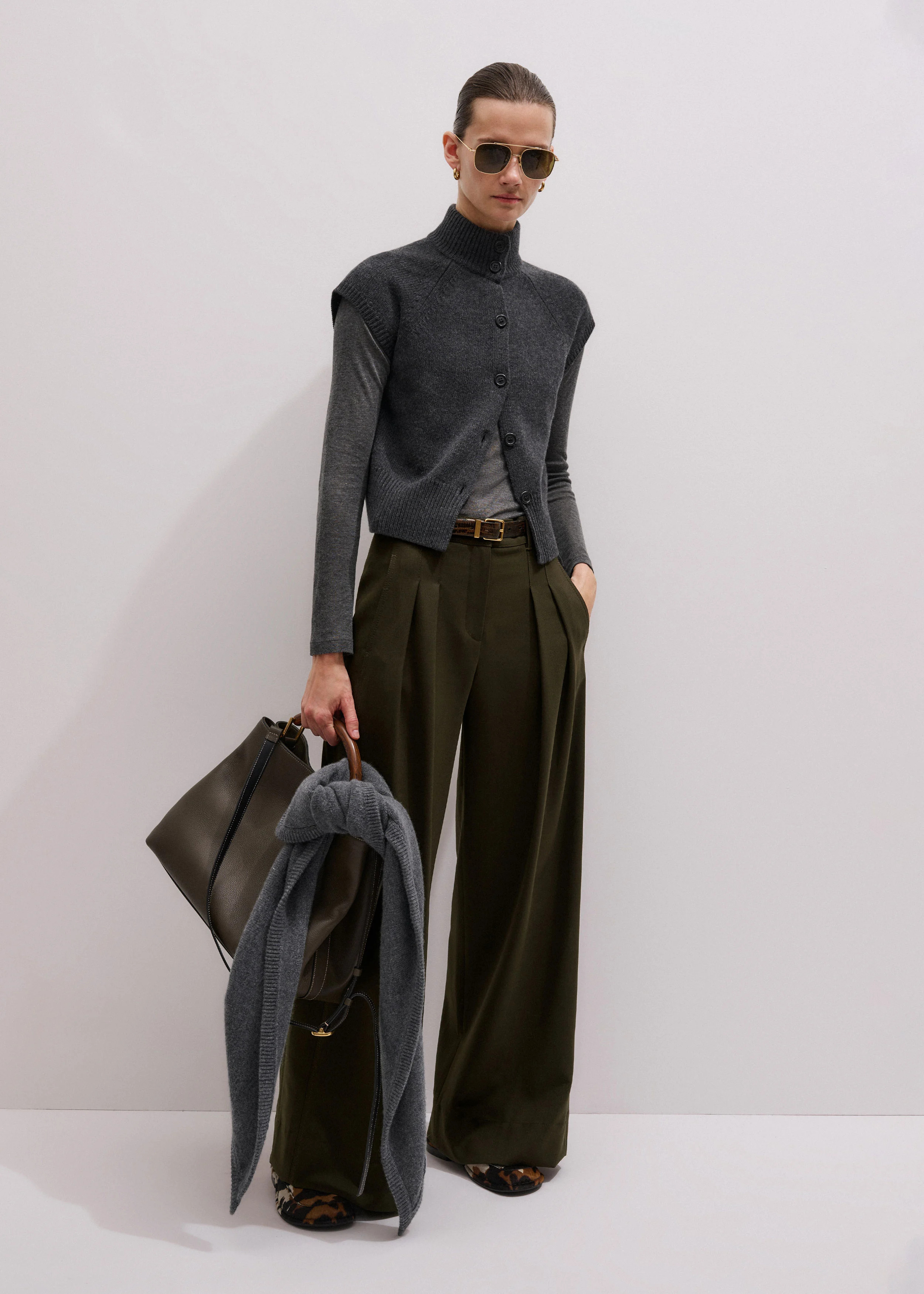 Double Pleat Trouser Wool Blend | ME+EM Global (Excluding US)