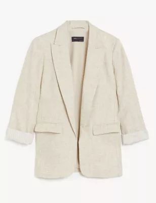 Linen Blend Relaxed Blazer | Marks & Spencer (UK)