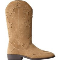 Zara - Cowboy-Stiefel Mit Sternen - Braun - 35 (22,3 Cm) - Unisex | Zara DE