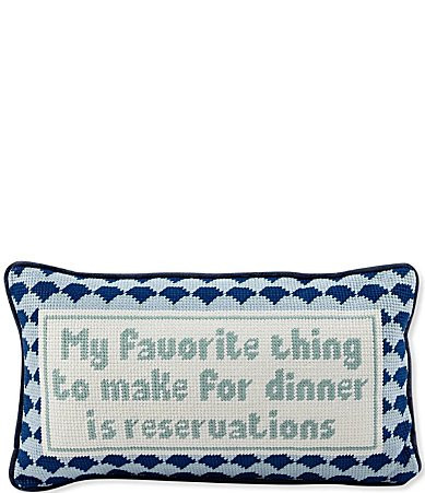 Furbish Reservations Needlepoint Pillow - Multi | Dillard's