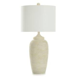 StyleCraft Charlotte 32 in. Multi-Cream, Off-White Urn Task and Reading Table Lamp for Living Roo... | The Home Depot