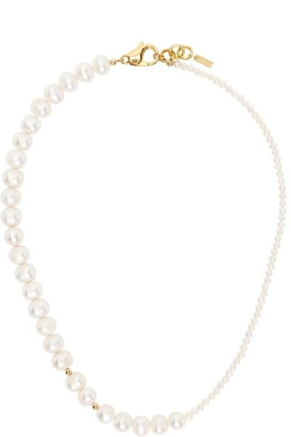 Offf-White Pearl Marci Necklace | SSENSE