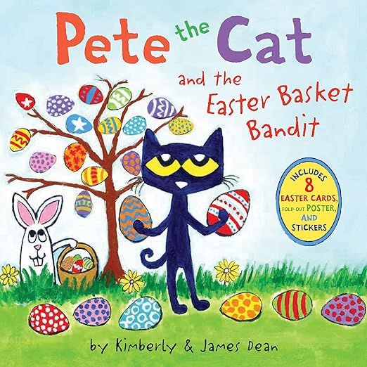 Pete the Cat and the Easter Basket Bandit: Includes Poster, Stickers, and Easter Cards!: An Easte... | Amazon (US)