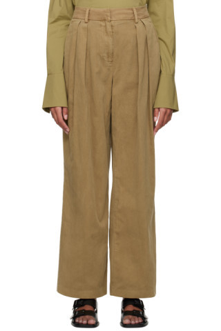 Khaki Luisa Trousers | SSENSE