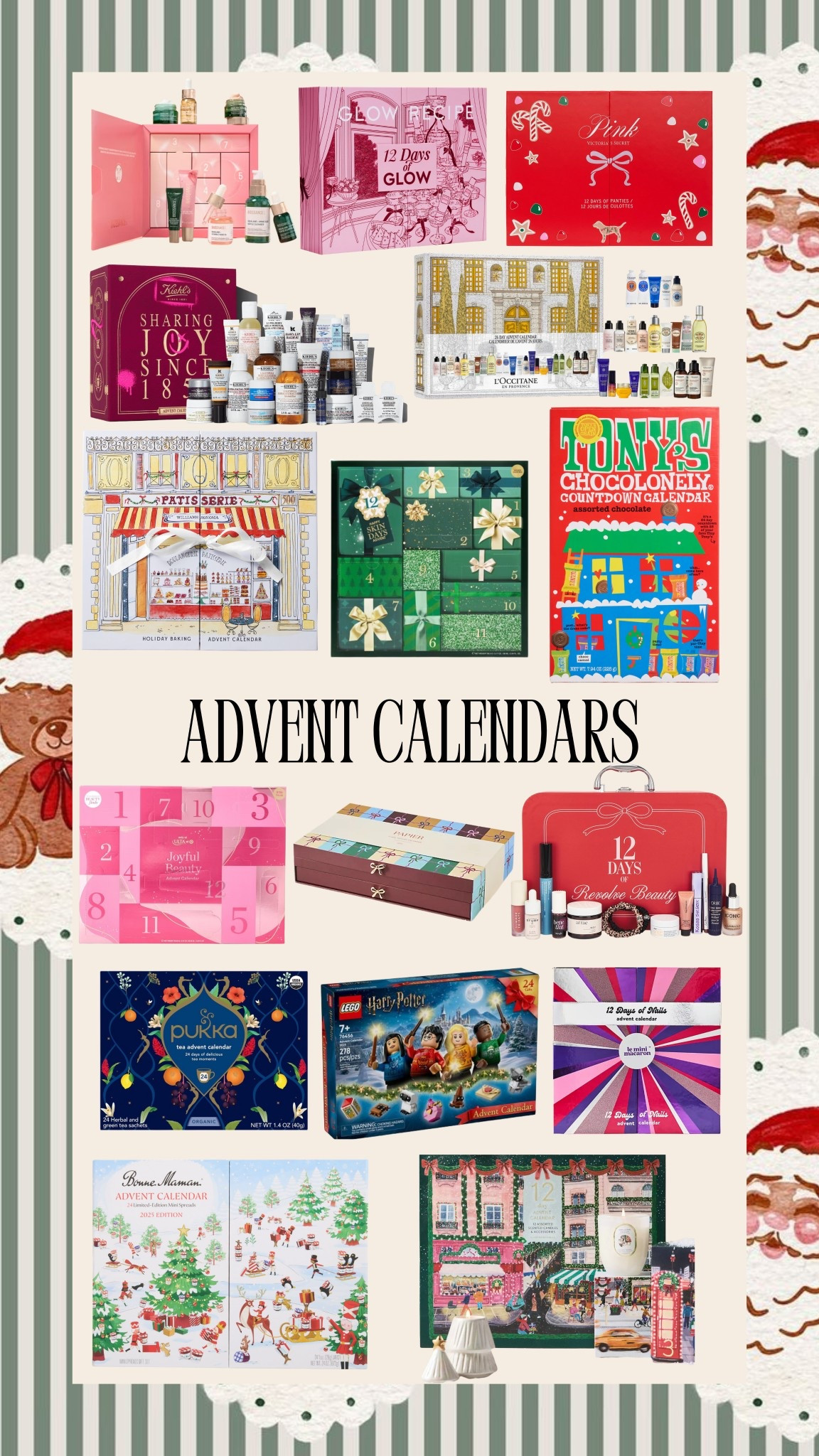 [11/20/25] advent calendars are the cutest pre-holiday gift ideas! Such a fun way to celebrate the days leading up to Christmas and it’s so creative to see how brands tap into their own advent calendars every year! Sharing some favorites across categories and linking others as well! 

#LTKHoliday #LTKCyberWeek #LTKGiftGuide