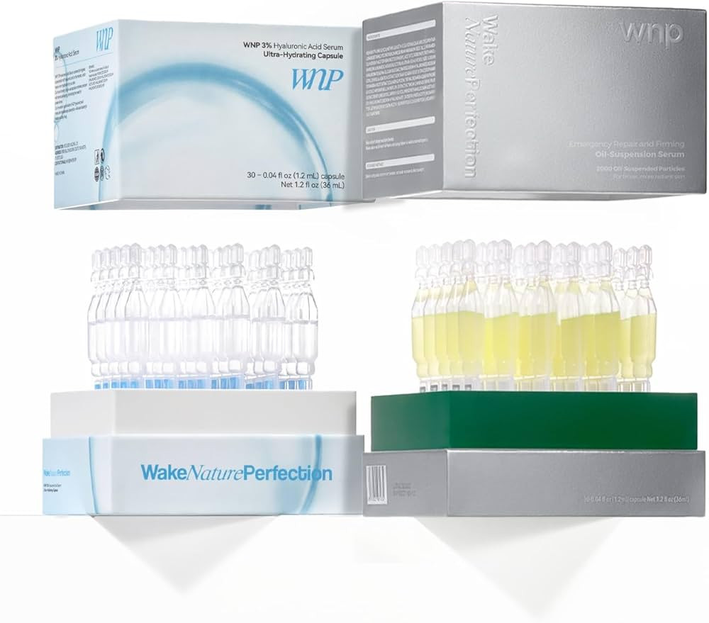 Ultra-Hydrating Serum 3% Hyaluronic Acid 30pcs+Emergency Repair and Firming Oil-Suspension Serum ... | Amazon (US)