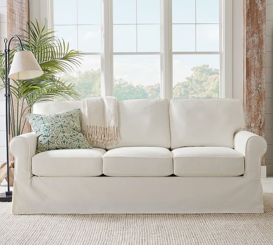 Buchanan Roll Arm Slipcovered Sofa Collection | Pottery Barn (US)
