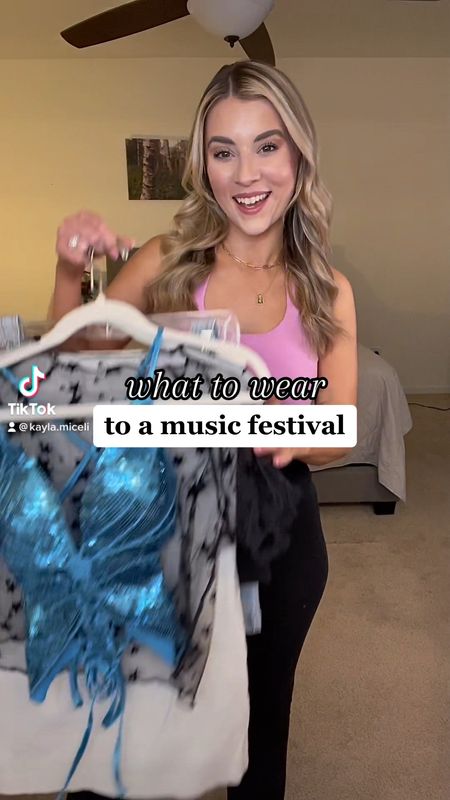 Music festival outfit inspo 🫶🏼

Blue sequin butterfly top fits tts. Totally adjustable with the straps! Wearing a small 
Off white linen skort runs a little big, wearing XS 
XS in the strapless white dress runs a little big
Small in the black sequin tube top 
Small in the red skirt
Denim top & skirt fit a little big, wearing XS in both 
Black & silver cowboy boots run small- sized up a full size
White cowboy boots fit tts

Coachella outfits
Music festival outfits
Summer concert outfit
Country concert outfit
Concert outfit
Amazon fashion 
Amazon finds
Target fashion 

#LTKstyletip #LTKunder50 #LTKshoecrush