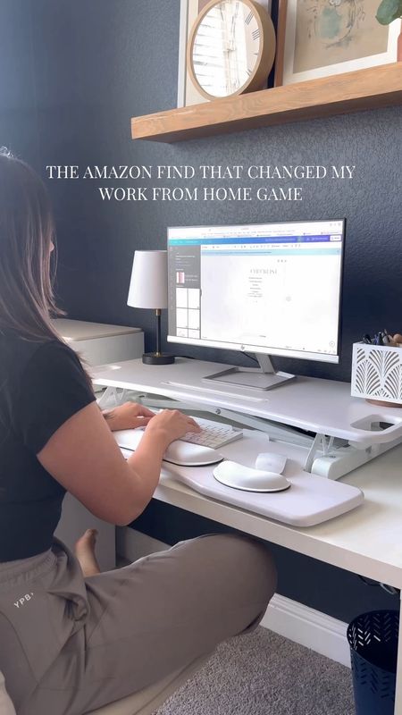 Amazon desk riser, home office finds, work from home essentials, walking pad, small treadmill, desk setup, Amazon home, Amazon office finds 

#LTKhome