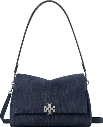 Tory Burch Charlie Denim Shoulder Bag | Nordstrom | Nordstrom