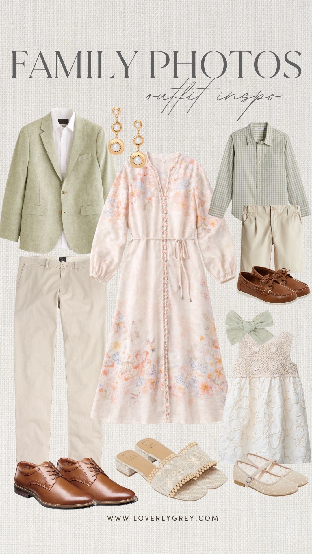 Loving this soft sage and pink color palette balanced with neutrals! Spring family photos made easy with these perfect and affordable pieces! This would also be great for Easter outfits. 

Loverly grey, spring family photos ideas, family coordinating outfit ideas, affordable kids clothes

#LTKKids #LTKmomlife #LTKSpringSale