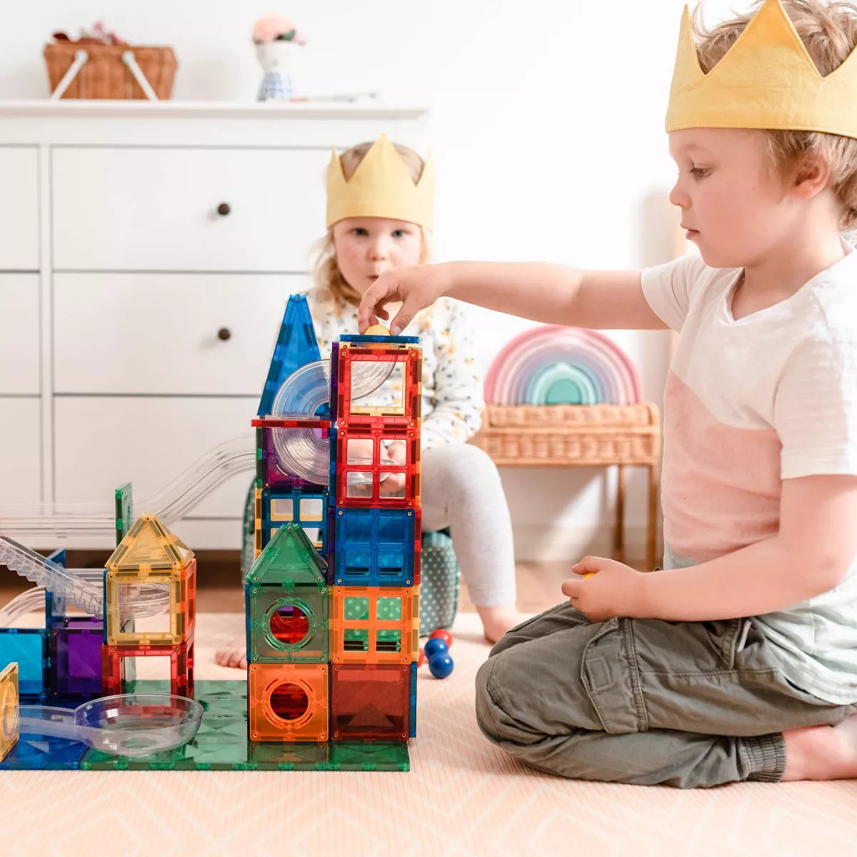 Connetix Rainbow Ball Run Pack 92pc | Target