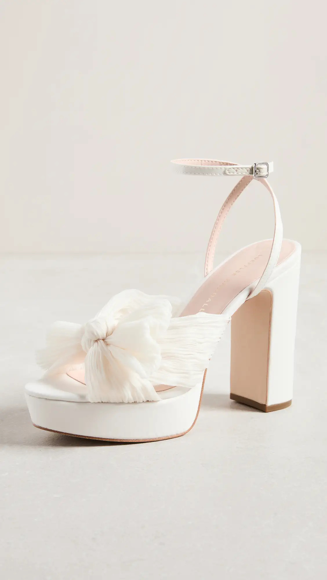 Loeffler Randall Natalia Platform Pleated Bow Sandals | Shopbop | Shopbop