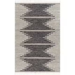 Andreas Black/Cream 6 ft. x 9 ft. Indoor Area Rug | The Home Depot