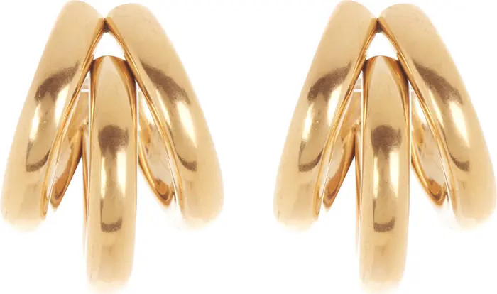 Waterproof Multi Row Waterproof Huggie Hoop Earrings | Nordstrom Rack