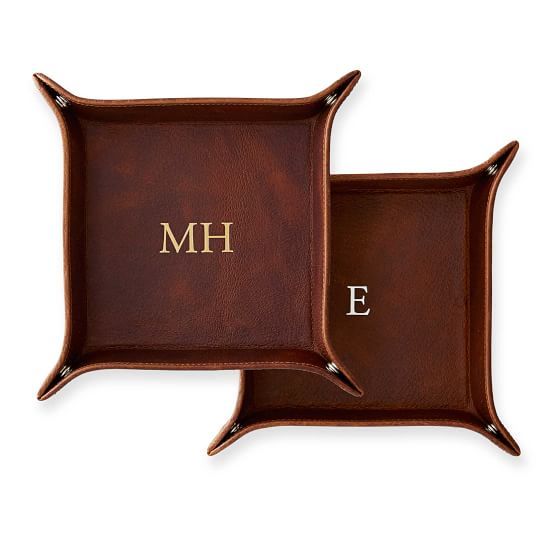 Classic Pigskin Leather Catchall Tray | Mark and Graham