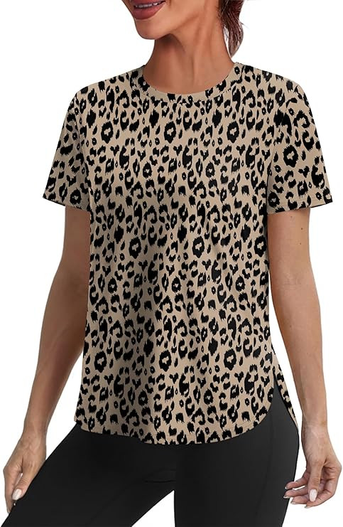 Amazon.com: Summer Tops for Women 2026 Short Sleeve Workout Clothes Athletic Shirts Pilates Outfi... | Amazon (US)