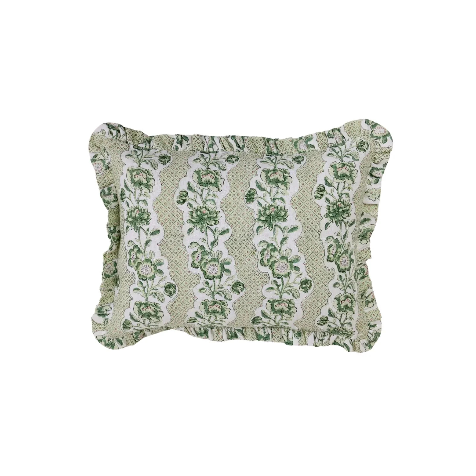 Green Trellis Pillow Cover | Brooke & Lou | Brooke and Lou