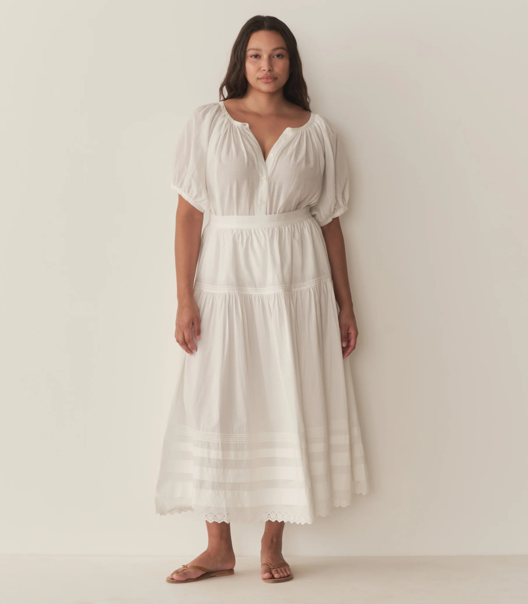 Sebastiane Skirt - Powder | DÔEN | DOEN