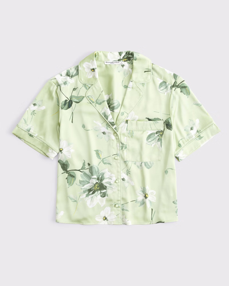 Women's Short-Sleeve Sleep Shirt | Women's Sleepwear & Loungewear | Abercrombie.com | Abercrombie & Fitch (US)