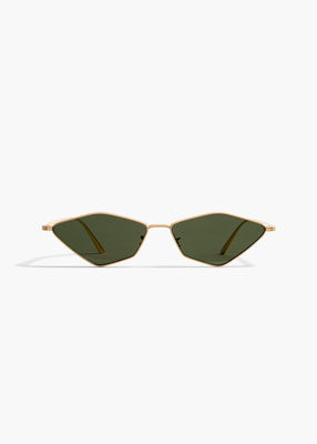 KHAITE - Khaite X Oliver Peoples 2001C In Gold And Vibrant Green | Khaite