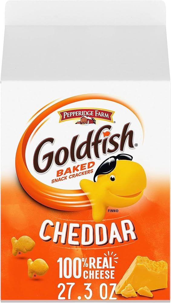 Goldfish Cheddar Cheese Crackers, 27.3 oz Carton | Amazon (US)
