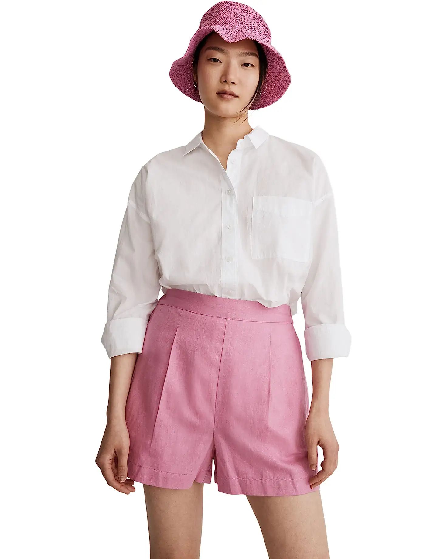 Clean Pull-On Shorts in Linen-Cotton | Zappos