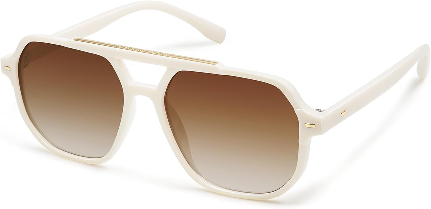 SOJOS Retro Trendy Aviator Polarized Sunglasses Men Women SJ2283 | Amazon (US)