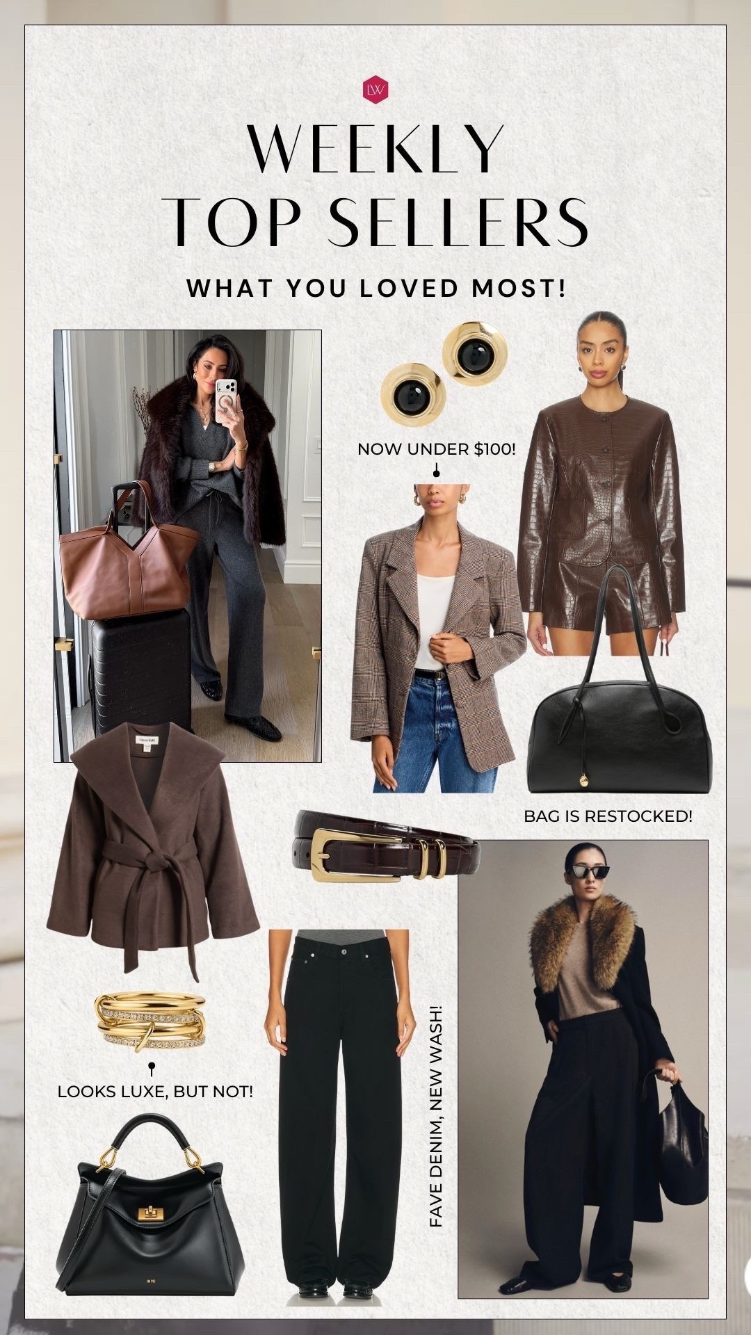 Weekly top sellers! 





Style, top sellers, fashion, coat 

#LTKSeasonal #LTKHoliday #LTKOver40