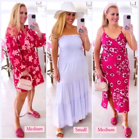 Which Walmart dress do you like the most? I love all three and they all fit true to size.

Beautiful colors for spring. 

#LTKmidsize #LTKU #LTKfindsunder50