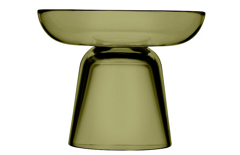 4" Nappula Pillar Holder, Moss Green | One Kings Lane