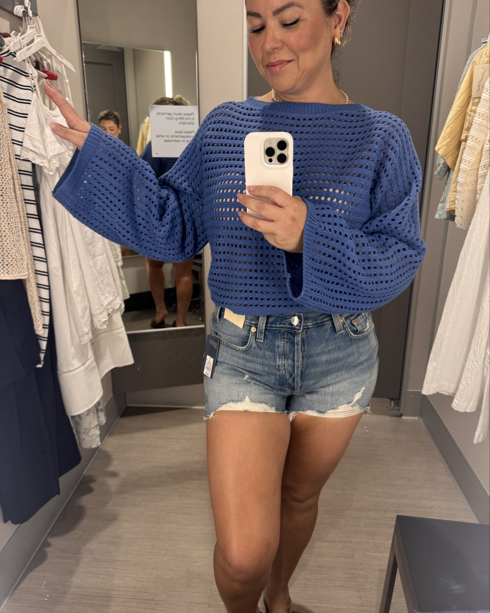 Bringing all the spring vibes in this vivid royal blue oversized crew neck sweater paired with bold denim jeans. This look is pure joy—spring must-have alert! ✨

#LTKootd #LTKOver40 #LTKmomlife