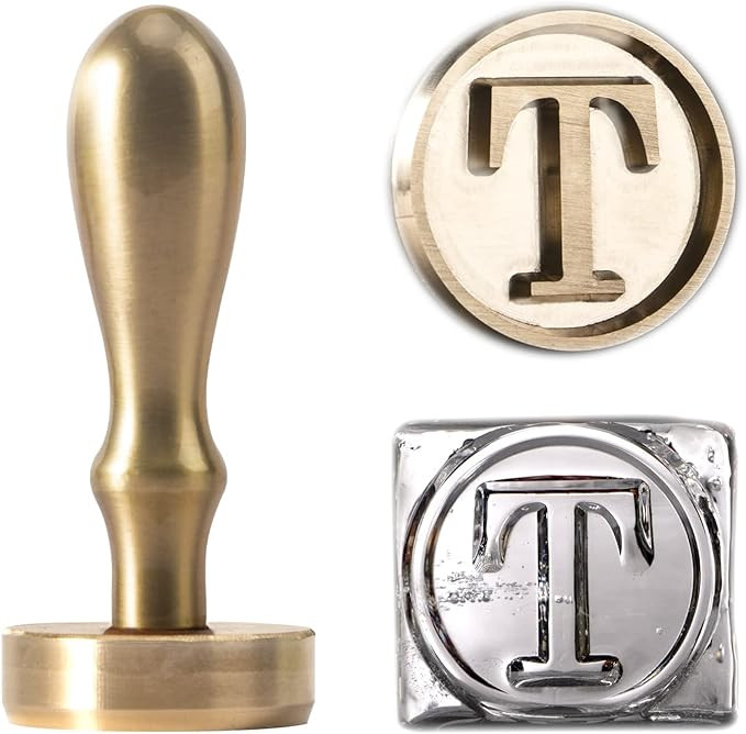 STAMTECH Custom Ice Cube Stamp - Custom Ice Stamp with Metal Handle Create Unique Ice Branding St... | Amazon (US)