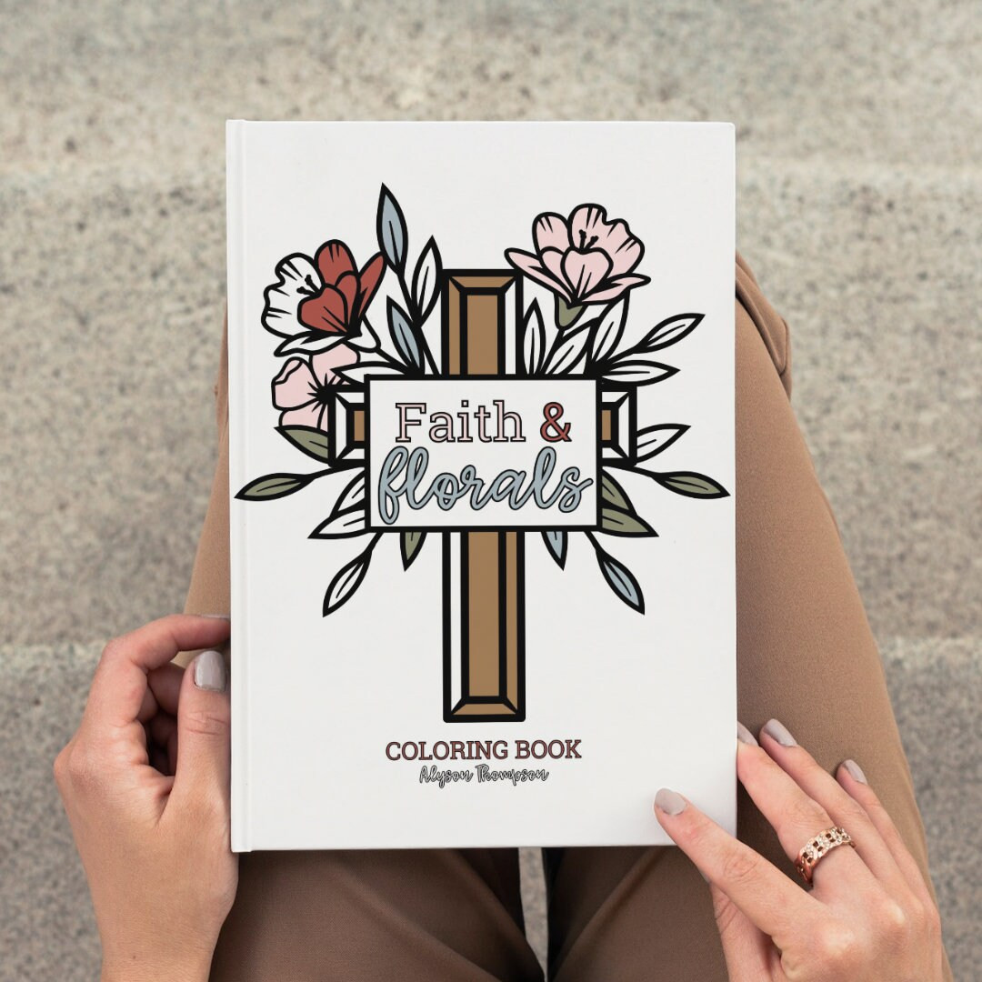 Faith & Florals Coloring Book, Bible Verse Coloring Book, Gifts Under 15 - Etsy | Etsy (US)