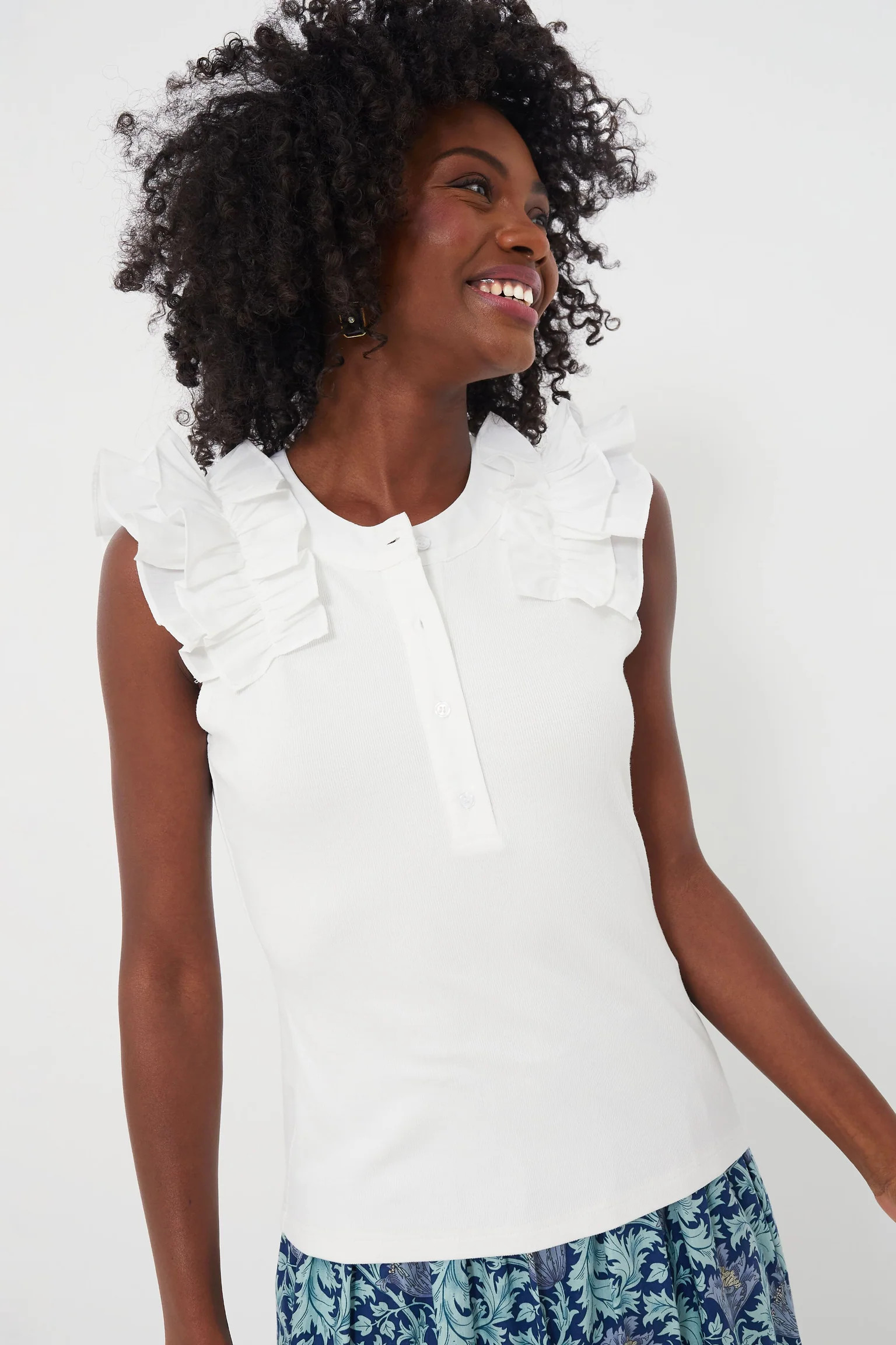 White Ellie Shirt | Tuckernuck (US)