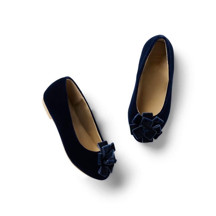 Velvet Bow Ballet Flat | Janie and Jack